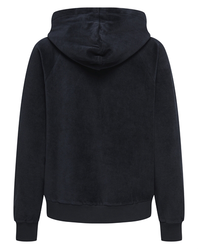 JDY - JDYVida L/S Velvet Hoodie - Black